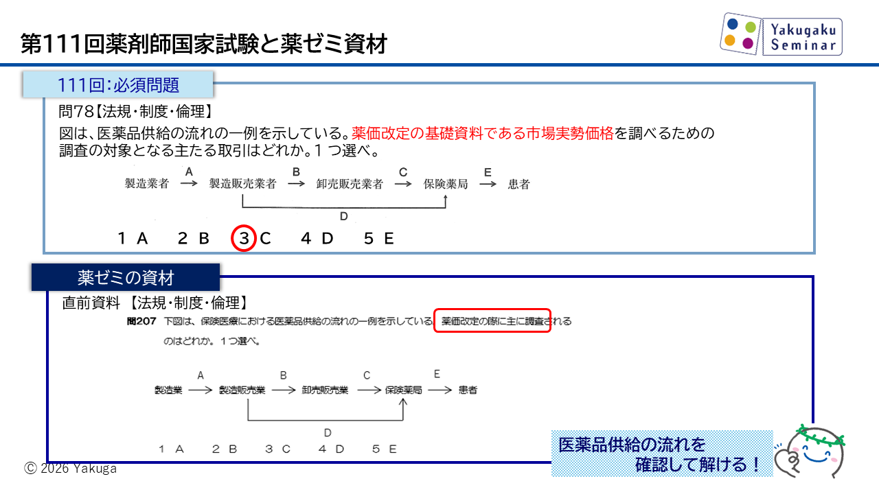 コラム｜第111回薬剤師国家試験｜薬ゼミ模試・やまかけ・直前講座との